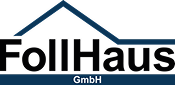 Logo der FollHaus GmbH mit stilisierter Dachlinie