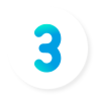 Eine stilisierte, blaue Zahl 3 in einem digitalen Design, symbolisiert IT Sicherheit und innovative Lösungen von CodeKlar.